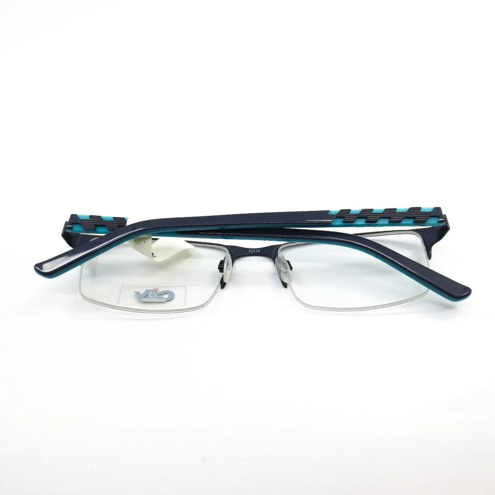 City Eyewear DC 33 COL 50 Blue Rectangular Eyeglasses Frames 53[]18 140 mm